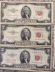 1953 Two Dollar Red Seal Small Size Notes photo 2