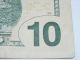 Us $10 Ten Dollar Bill Note Bleeding Ink Error Green Ink Paper Money: US photo 3