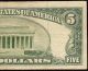 1953 B $5 Dollar Bill Red Star Currency United States Legal Tender Note Fr 1534 Small Size Notes photo 3