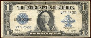 1923 Us $1 Dollar Silver Certificate Horse Blanket photo