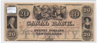 1840 ' S $20 Canal Bank Of Orleans Louisiana 105g34a - Angels - Cherubs - Infants photo