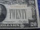 1928 $20 Twenty Dollar Gold Certificate Woods - Mellon - Mule? Gold Seal (20gkh) Small Size Notes photo 5