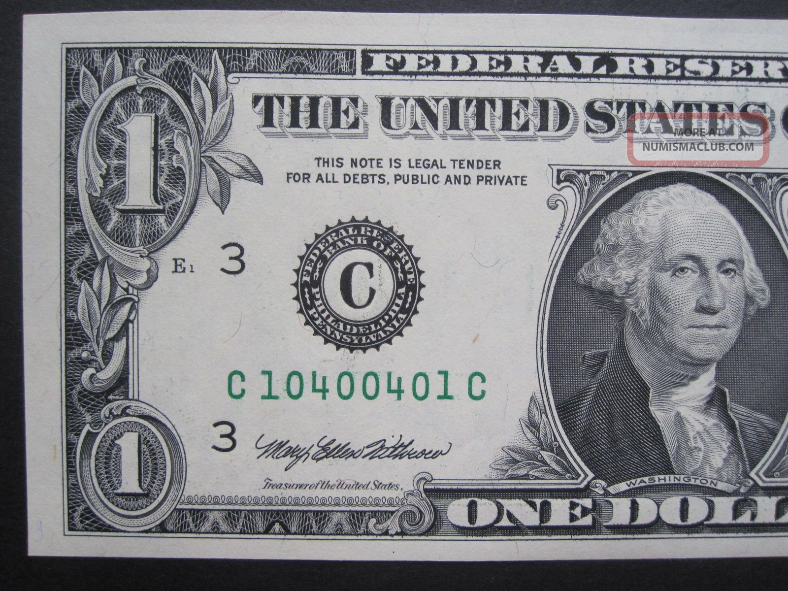 Gem Cu 1995 1 Radar Note 1040 0401 Us Collectible Currency United States