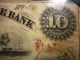 $10 Farmers & Exchange Bank,  Charleston Sc - Jany 7,  1854 - Serial 54 Paper Money: US photo 7