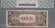 1935 - E 1 Dollar Bill Misalignment Of Black Overprint Pcgs 50 About Paper Money: US photo 1