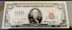 1966 $100 Small Size Note With Red Seal & Serial Certified & Graded Pmg - 35 Small Size Notes photo 3