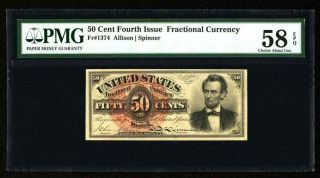 1869 - 75 50 Cent Fractional Currency Fr1374 