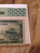 1914 $20 Dollar Horseblanket Blue Seal Note York Fr - 969 Pcgs Vf - 35ppq Crisp Large Size Notes photo 4