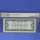 $1 1928 B Silver Certificate Fr 1602 Gb Block Woods/mills Pmg 64 Epq Funny Back Small Size Notes photo 1