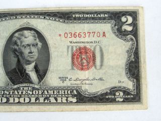 1953 C $2 United States Star Note Legal Tender - Granahan - Dillon,  Fine photo