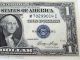 1935 E $1 Silver Certificate - Blue Seal, .  Priest - Humphrey Fr 1614 Small Size Notes photo 3