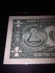 Unc 1988 A $1 Dollar Bill 0s & 9s S/n Federal Reserve Note Dollar Bill Currency Small Size Notes photo 7