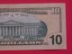 2004a $10 Star Note About Uncirculated Gl 08996433 Small Size Notes photo 5