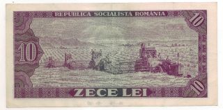 Romania 10 Lei 1966 Banknote. photo