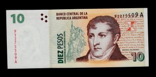 Argentina 10 Pesos (1998 - 2003) A Pick 348 Xf - Au. photo