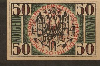 Germany - Notgeld Der Magistrat 50 Pfennig 1920 No.  30947 - Eagle photo