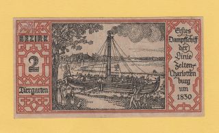 Anunver: Ww1 Notgeld Paper Money 50 Pfennig 1921 Berlin Bezirk 2 Tiergarten photo