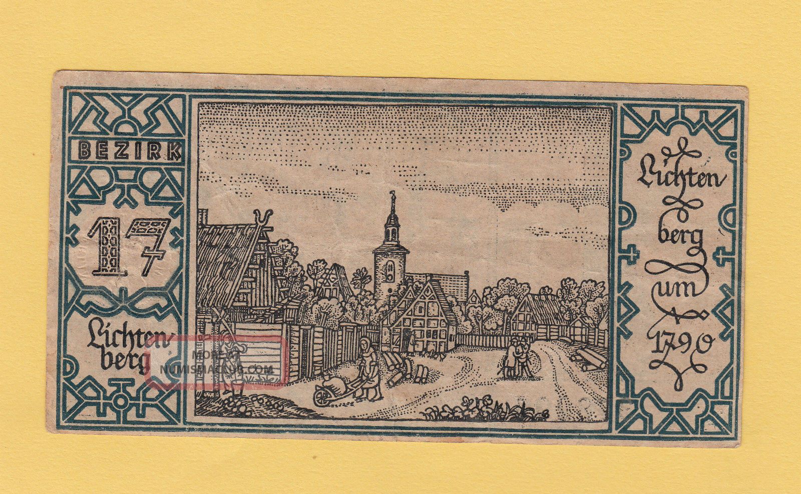Anunver: Ww1 Notgeld Paper Money 50 Pfennig 1921 Berlin Bezirk 17 Lichtenberg Europe photo