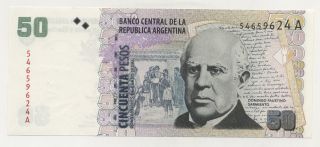 Argentina 50 Pesos Nd 1999 Pick 350 Unc photo