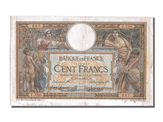French Paper Money,  100 Francs Type Luc Olivier Merson photo