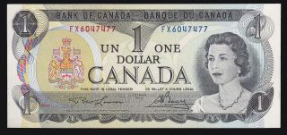 1973 $1 Canada Bank Note,  Crow - Bouey,  Unc photo