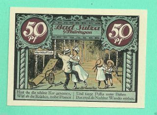 Germany Bad Sulza 50 Pfg.  1921 Gem Unc Notgeld Xxvc5 photo