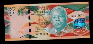 Barbados 50 Dollars 2013 Pick Unc. photo