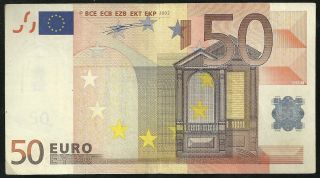 50 Euro Greece [y] Duisemberg Code [g014f1] V/f Rare. photo