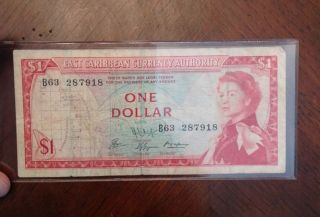 East Caribbean Currency Authority 1 Dollar (1965) photo