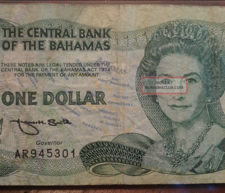 Bahamas 1 Dollar 1974 Series