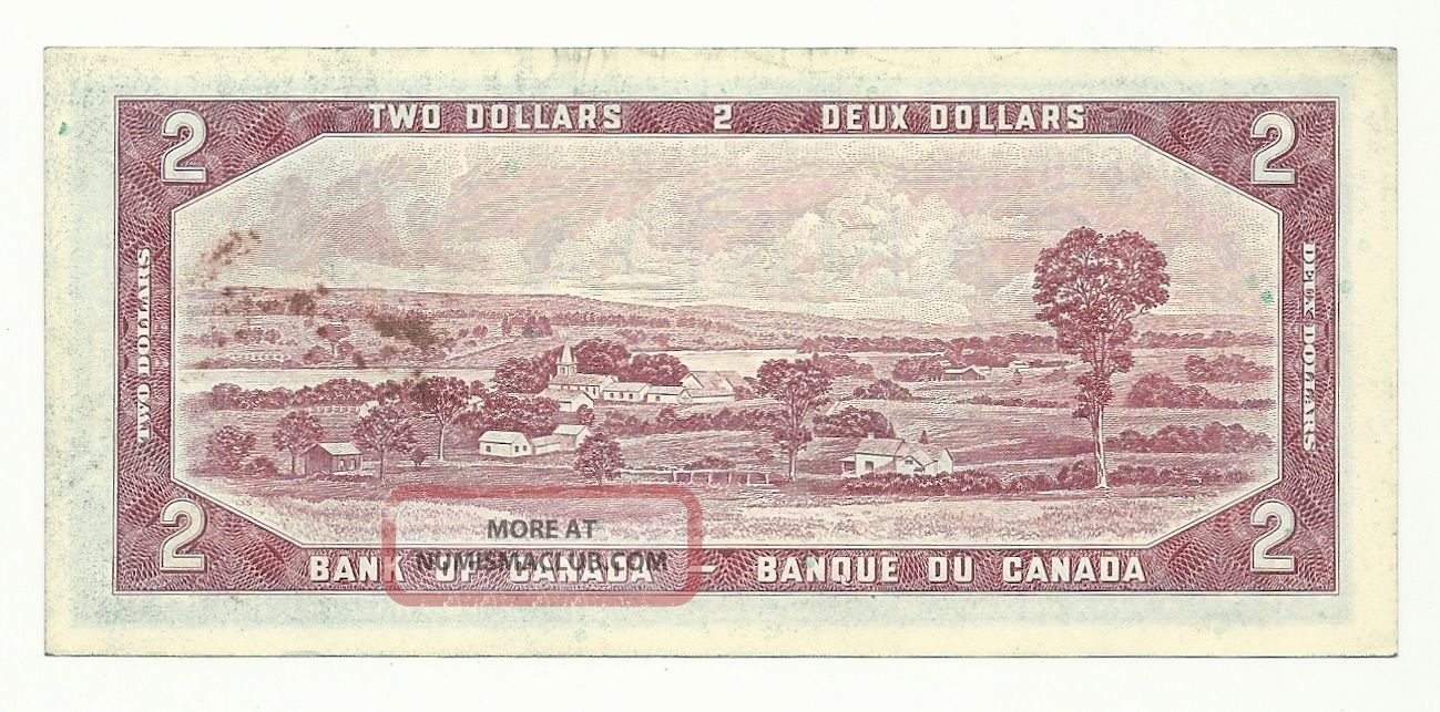 1954 Canada Two Dollar Bank Note
