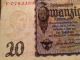 Germany 20 Reichsmark 1939 Banknote With Nazi Symbol Europe photo 5
