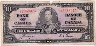 1937 Canada Ten Dollar Jt 2343075 Coyne/towers Great Deal On S&h photo