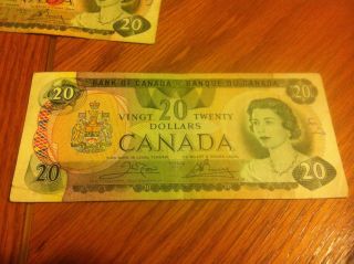 1979 Twenty Dollar Canada Note $20 Bill 52024486236 Circulated Canadian No Res. photo