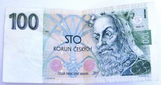 1993 Czechoslovakia 100 Korun A59 933905 Crisp Banknote Bill Note Paper Money photo