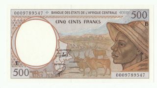 Central African States Cameroon 500 Francs 1993 - 2002 Cameroun photo