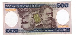 Brazil Note 1981 500 Cruzeiros P 200a photo
