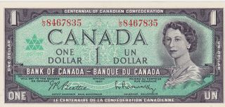 Canada 1967 $1.  00 L/o 8467835 Unc.  Or Better photo