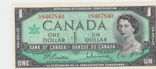 Canada 1967 $1.  00 L/o 8467840 Unc.  Or Better photo