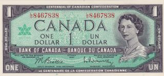 Canada 1967 $1.  00 L/o 8467838 Unc.  Or Better photo