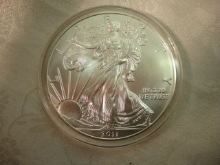 2011 Untied States Silver Eagle 1 Oz.  Fine Silver Encapsulated photo