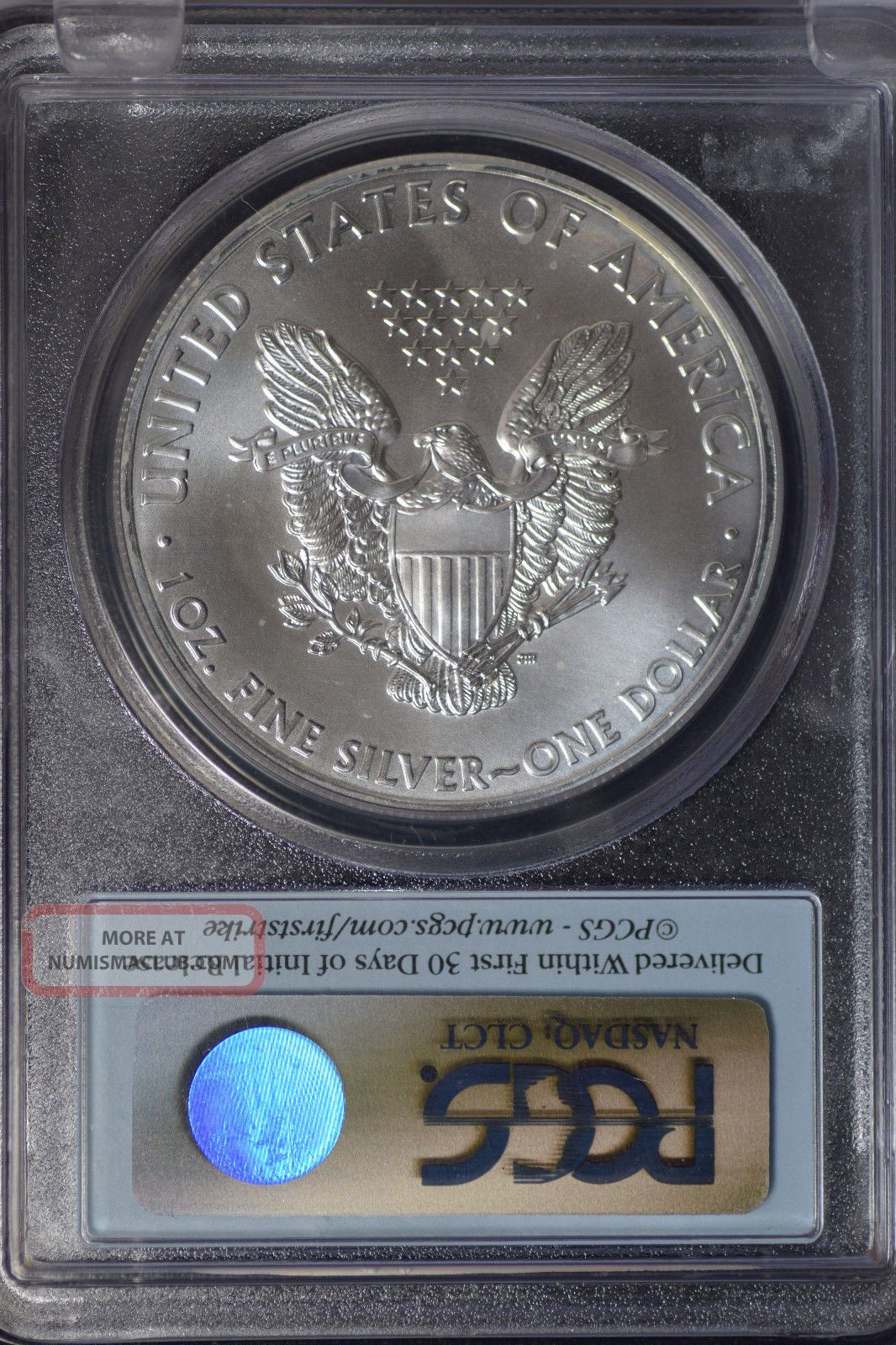 2011 Silver Eagle Pcgs Ms70 First Strike 25th Anniversary
