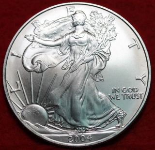 Uncirculated 2004 American Eagle Silver Dollar photo