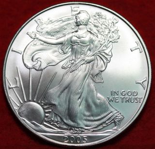 Uncirculated 2005 American Eagle Silver Dollar photo