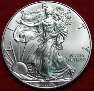 Uncirculated 2011 American Eagle Silver Dollar photo