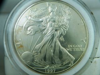 1997 1 Oz American Silver Eagle $1 Bullion Coin Uncirculated photo