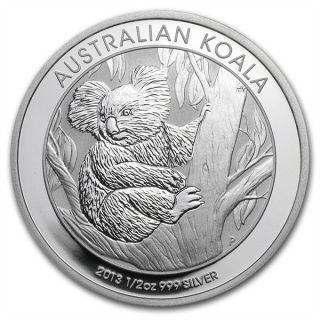 2013 1/2oz Silver Australian Koala.  999 Coin - Perth photo