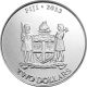 2013 Nz Fiji Taku 1 Oz Ounce Gilded Gold 999 Silver Coin Silver photo 1