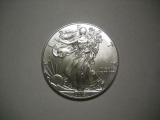 2013 1 Oz Silver American Eagle Coin - Brilliant Uncirculated photo