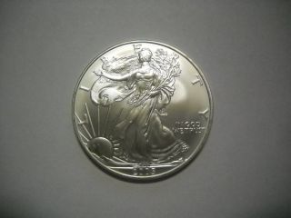 2005 1 Oz Silver American Eagle Coin - Brilliant Uncirculated photo